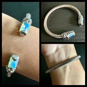 ⚜️3 for $30⚜️ Twisted Cable Cuff Bracelet (Silver Tone)